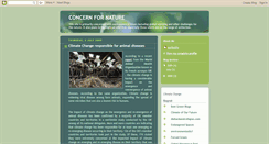 Desktop Screenshot of concernfornature.blogspot.com