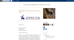 Desktop Screenshot of aahsmembersspeakout.blogspot.com