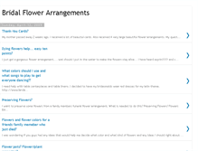 Tablet Screenshot of 3bridal-flower-arrangements.blogspot.com