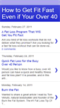 Mobile Screenshot of howtogetfitafter40.blogspot.com