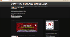 Desktop Screenshot of muaythaibcn.blogspot.com