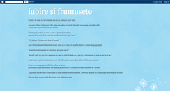 Desktop Screenshot of iubiresifrumusete.blogspot.com