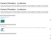 Tablet Screenshot of camarafilmadora-lamorena.blogspot.com