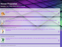Tablet Screenshot of novaspropostas.blogspot.com