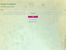 Tablet Screenshot of greenlionheart.blogspot.com
