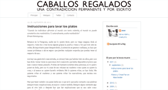 Desktop Screenshot of caballosregalados.blogspot.com