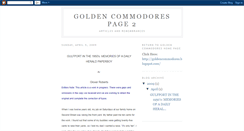 Desktop Screenshot of goldencommodorespage2.blogspot.com