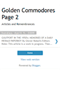 Mobile Screenshot of goldencommodorespage2.blogspot.com