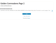 Tablet Screenshot of goldencommodorespage2.blogspot.com