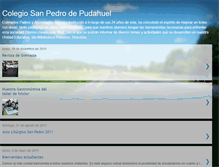 Tablet Screenshot of colegiosanpedrodepudahuel.blogspot.com