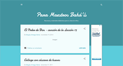 Desktop Screenshot of maestrosbahais.blogspot.com