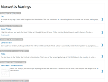 Tablet Screenshot of maxwellsmusings.blogspot.com