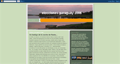 Desktop Screenshot of eleccionesparaguay.blogspot.com