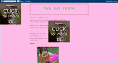 Desktop Screenshot of abitucker-theabishow.blogspot.com