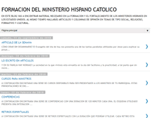 Tablet Screenshot of ministeriohispanocatolico.blogspot.com