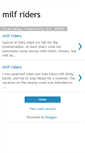 Mobile Screenshot of milf-riders.blogspot.com