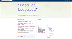 Desktop Screenshot of fashion-recycled.blogspot.com