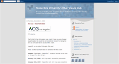 Desktop Screenshot of pepperdinefinanceclub.blogspot.com