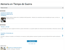 Tablet Screenshot of memoriaentiempodeguerra.blogspot.com
