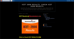 Desktop Screenshot of icet2008results.blogspot.com