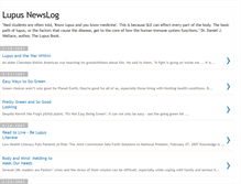 Tablet Screenshot of lupusnewslog.blogspot.com