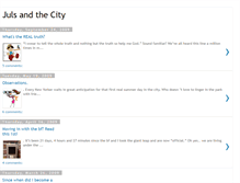 Tablet Screenshot of julsandthecity.blogspot.com