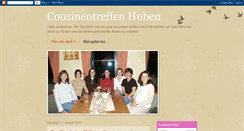 Desktop Screenshot of cousinentreffen-huben.blogspot.com