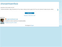 Tablet Screenshot of chorozinhoemfoco.blogspot.com