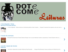 Tablet Screenshot of dotecome-leituras.blogspot.com