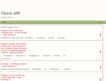 Tablet Screenshot of classical-asp.blogspot.com