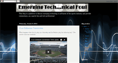 Desktop Screenshot of emergingtechnicalfoul.blogspot.com