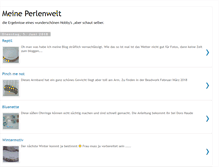 Tablet Screenshot of meineperlenwelt.blogspot.com