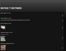 Tablet Screenshot of mis-botas.blogspot.com