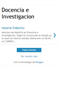 Mobile Screenshot of docenciaeinvestigacion1.blogspot.com