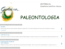 Tablet Screenshot of geoternapaleontologia.blogspot.com