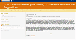 Desktop Screenshot of goldenmilestone.blogspot.com