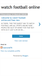 Mobile Screenshot of naowarat76-watchfootballonline.blogspot.com