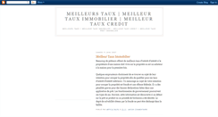 Desktop Screenshot of meilleur-taux-immobilier.blogspot.com