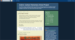 Desktop Screenshot of andrewjacksonelementaryproject.blogspot.com