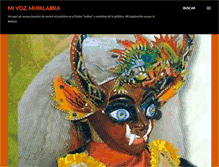 Tablet Screenshot of mivozmipalabra.blogspot.com