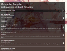 Tablet Screenshot of erotik-werbung-geld-verdienen.blogspot.com