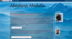 Desktop Screenshot of abrahamabulafia.blogspot.com