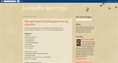 Desktop Screenshot of lavkarbokjerringa.blogspot.com