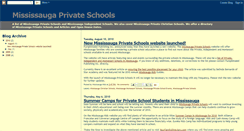 Desktop Screenshot of mississaugaprivateschools.blogspot.com