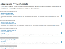 Tablet Screenshot of mississaugaprivateschools.blogspot.com