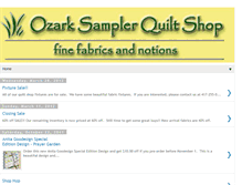 Tablet Screenshot of ozarksamplerquiltshop.blogspot.com