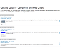 Tablet Screenshot of gonzosgarage.blogspot.com