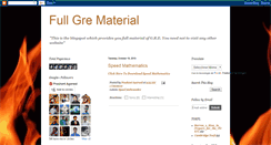Desktop Screenshot of prashantagarwalgrematerial.blogspot.com
