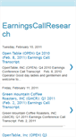 Mobile Screenshot of earningscallresearch.blogspot.com