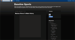 Desktop Screenshot of baselinesports.blogspot.com